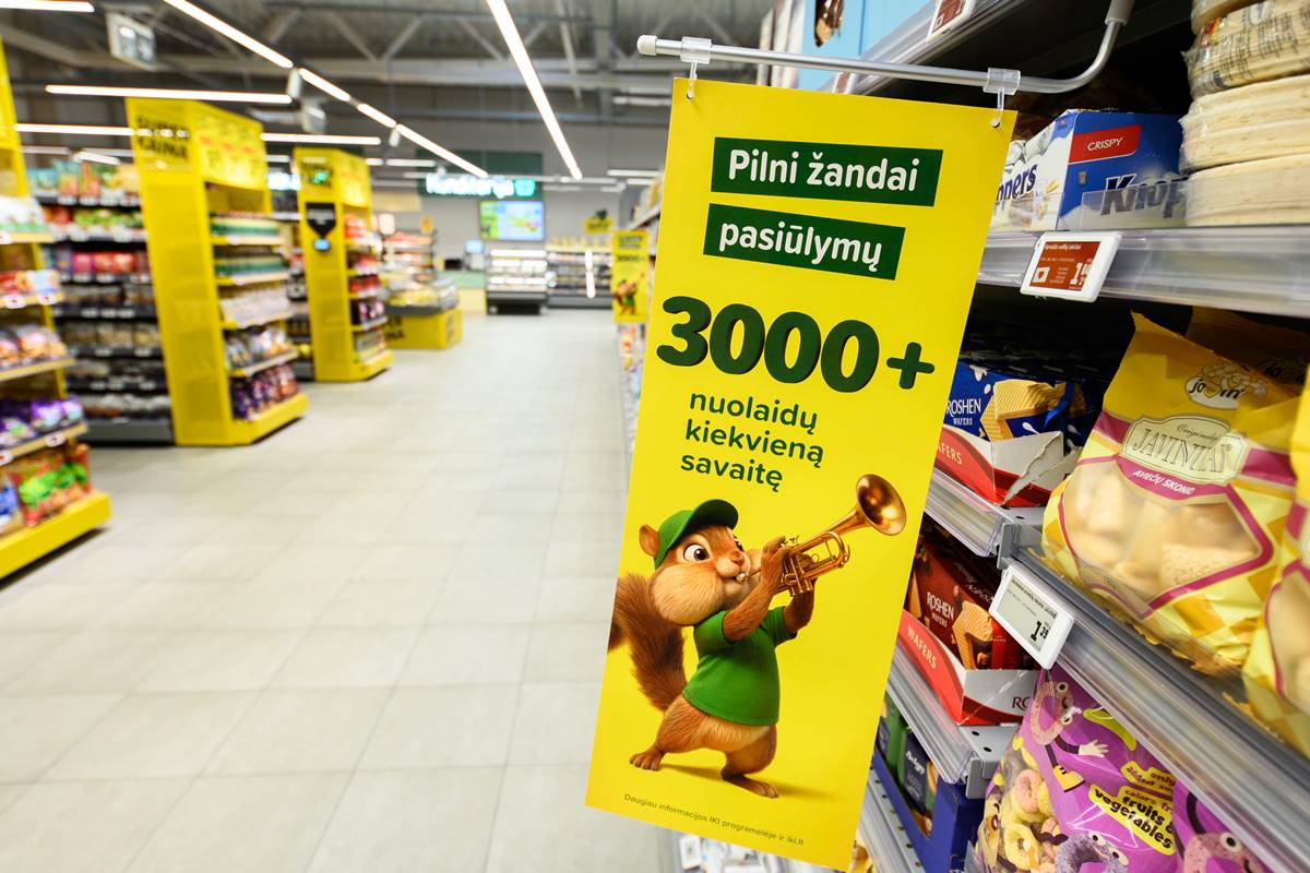 IKI parduotuvėse tūkstančiai nuolaidų