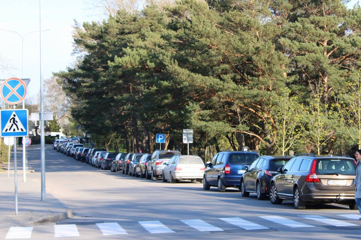 Automobilių stovėjimo vietos Palangoje per 1006 km lenktynių renginius